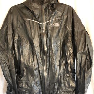 North Face Lightweight Black Hooded Rain Jacket
